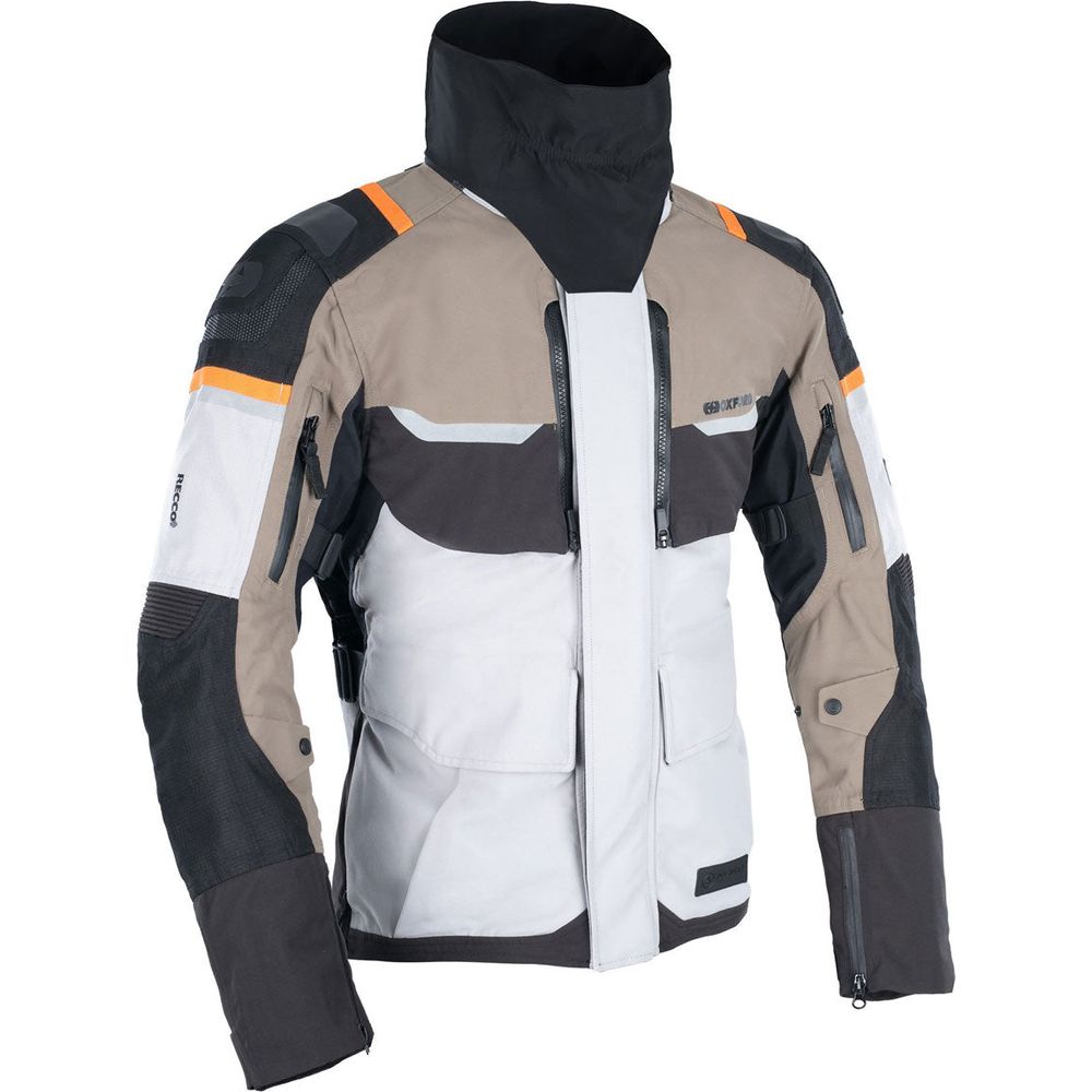 Oxford Stormland Dry2Dry Textile Jacket Desert / Black / Orange FREE 1 YEAR Returns, FREE UK Delivery | ThrottleChimp