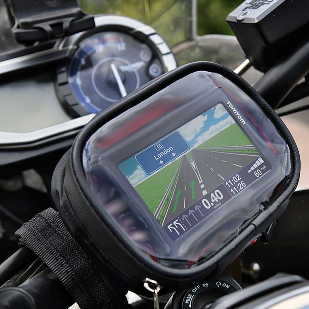 Oxford Strap-Nav Satellite Navigation Holder Black FREE 1 YEAR Returns, FREE UK Delivery | ThrottleChimp