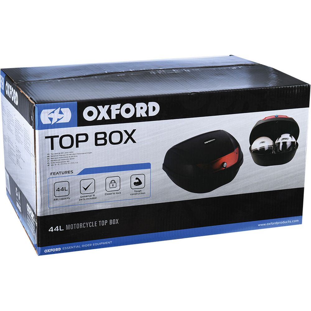 Oxford Top Box Black - 52 Litres FREE 1 YEAR Returns, FREE UK Delivery | ThrottleChimp