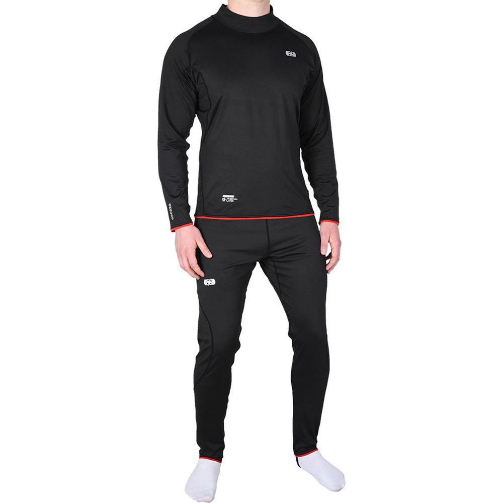 Oxford Warm Dry Thermal Base Layer Top Black FREE 1 YEAR Returns, FREE UK Delivery | ThrottleChimp