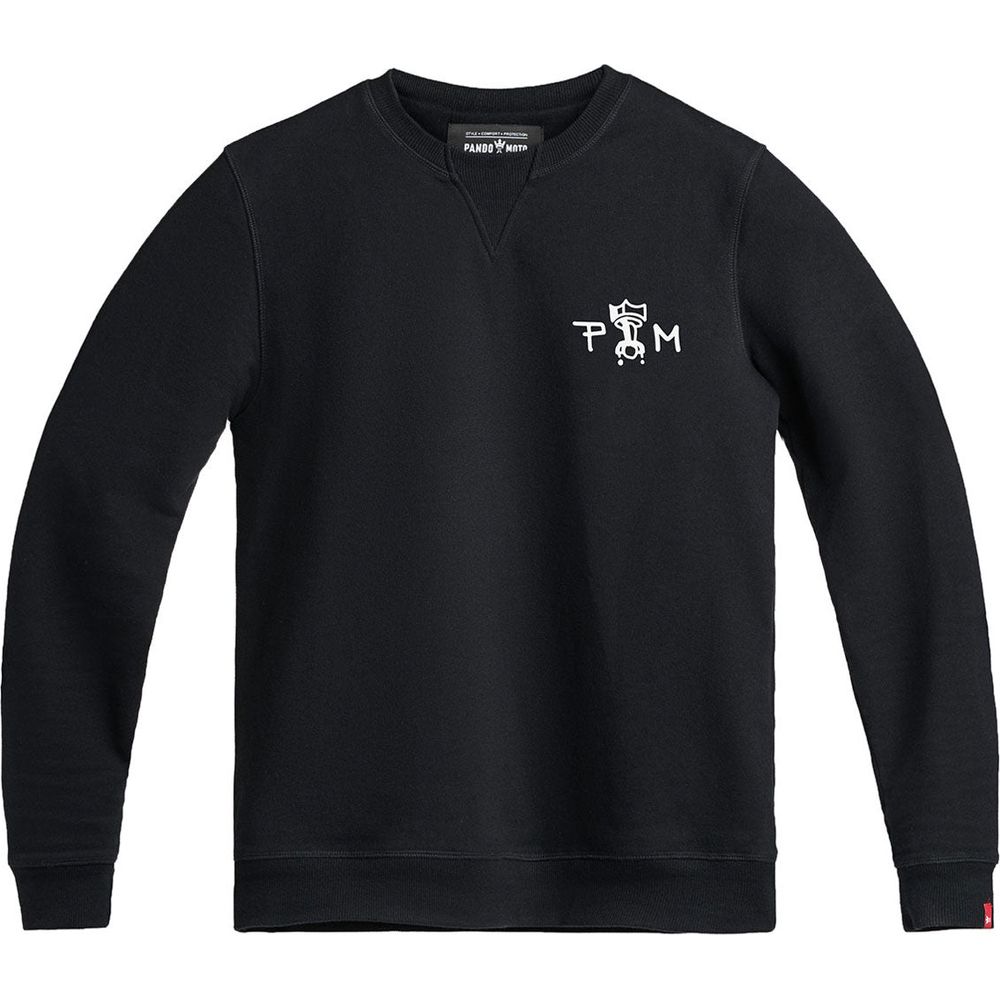 Pando Moto John Tiger Sweatshirt Black FREE 1 YEAR Returns, FREE UK Delivery | ThrottleChimp