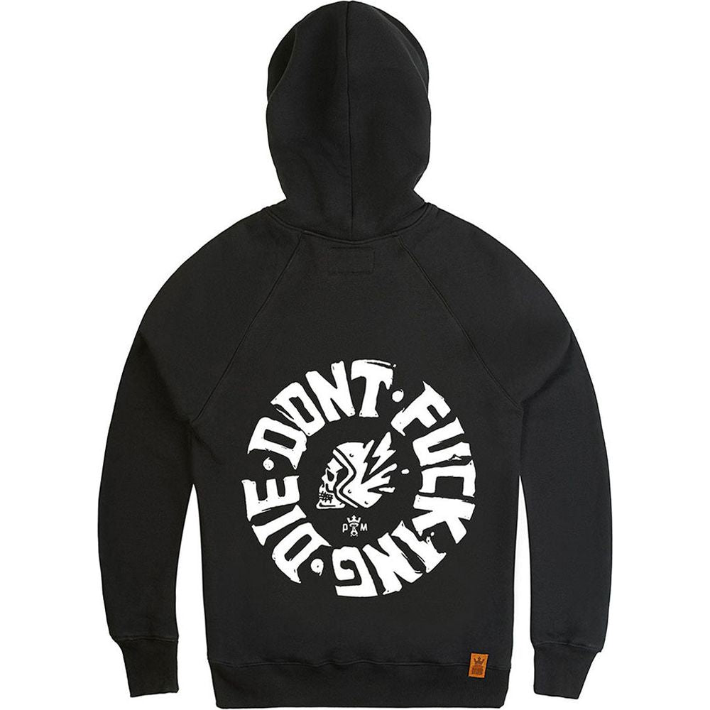 Pando Moto Kyle Don't Die Hoodie Black FREE 1 YEAR Returns, FREE UK Delivery | ThrottleChimp