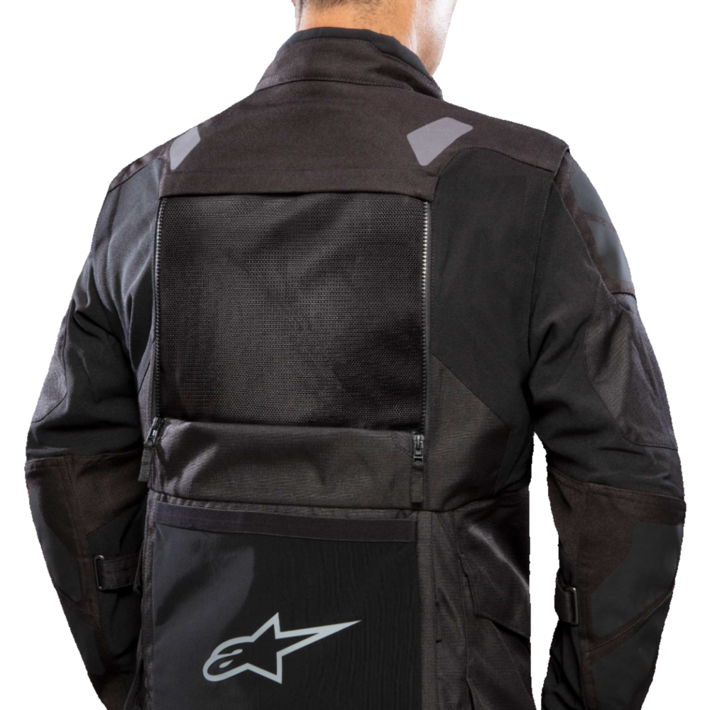 Alpinestars Halo Drystar Jacket Black / Black FREE 1 YEAR Returns, FREE UK Delivery | ThrottleChimp