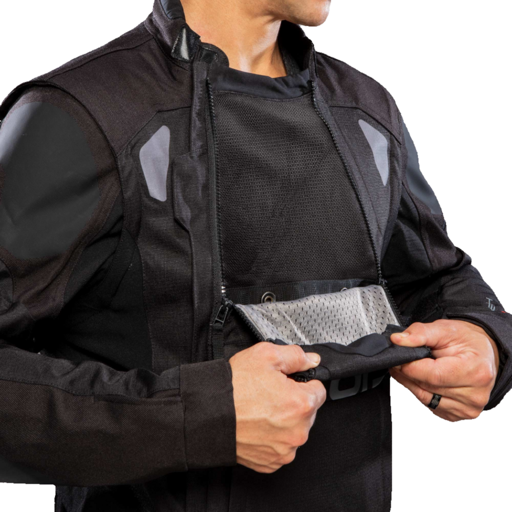 Alpinestars Halo Drystar Jacket Black / Black FREE 1 YEAR Returns, FREE UK Delivery | ThrottleChimp