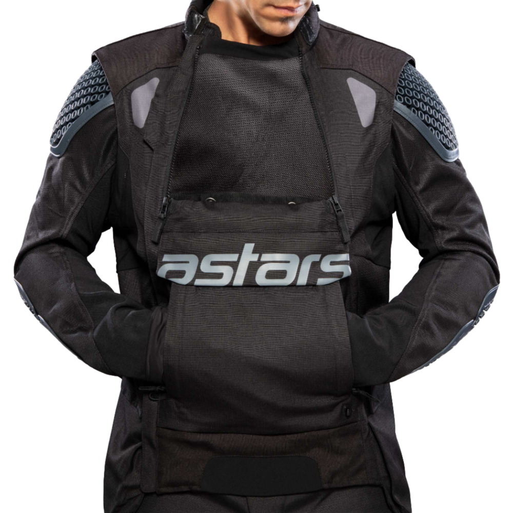 Alpinestars Halo Drystar Jacket Black / Black FREE 1 YEAR Returns, FREE UK Delivery | ThrottleChimp