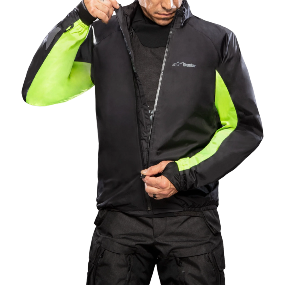 Alpinestars Halo Drystar Jacket Black / Black FREE 1 YEAR Returns, FREE UK Delivery | ThrottleChimp