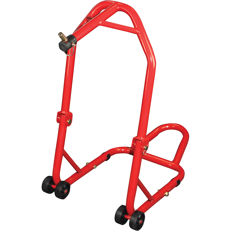 BikeTek Series 3 Front Headlift Track Paddock Stand Red FREE 1 YEAR Returns, FREE UK Delivery | ThrottleChimp