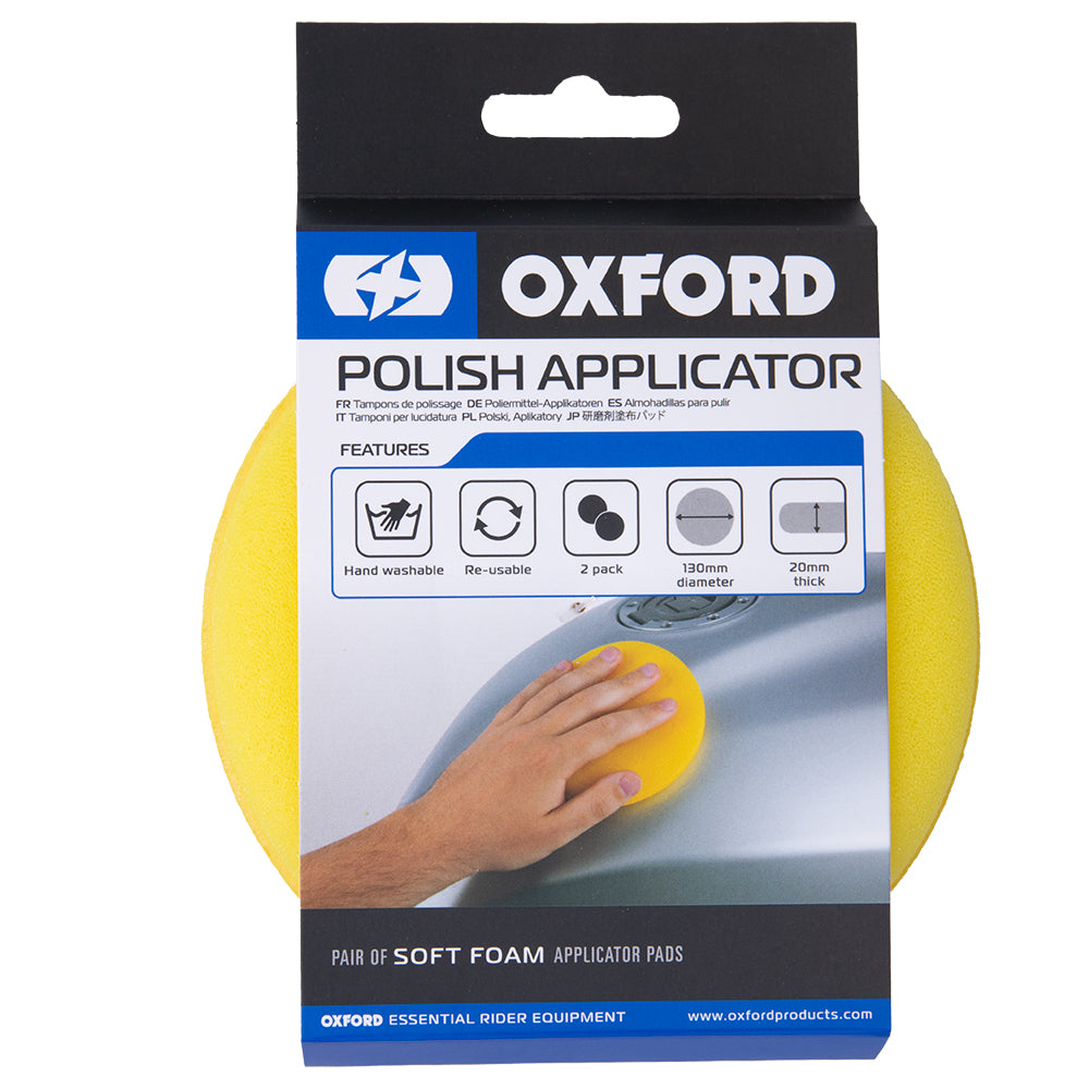 Oxford Polish Applicator Pads Yellow - Pack Of 2 FREE 1 YEAR Returns, FREE UK Delivery | ThrottleChimp