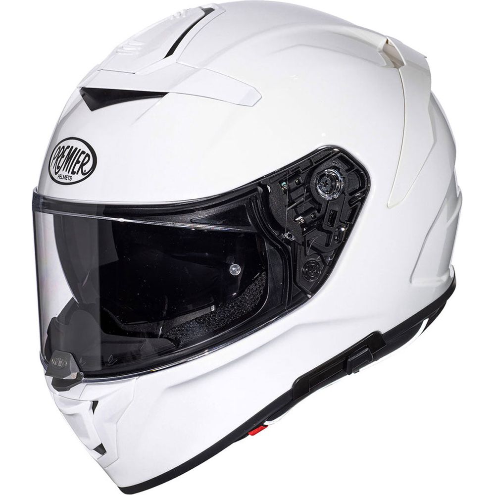 Premier Devil U8 Full Face Helmet Gloss White FREE 1 YEAR Returns, FREE UK Delivery | ThrottleChimp