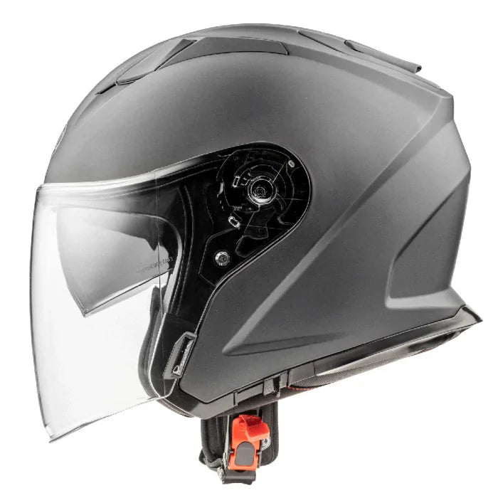 Premier Dokker U17 Open Face Helmet Gunmetal FREE 1 YEAR Returns, FREE UK Delivery | ThrottleChimp