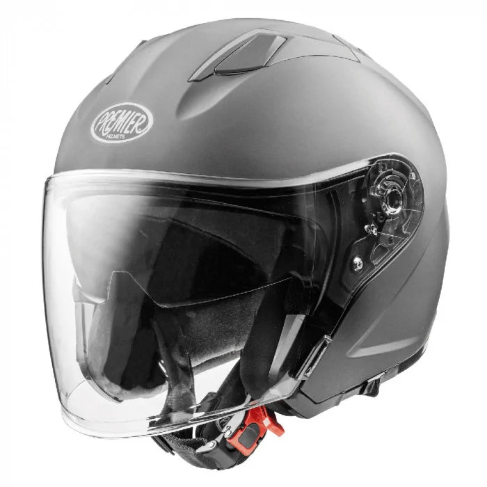 Premier Dokker U17 Open Face Helmet Gunmetal FREE 1 YEAR Returns, FREE UK Delivery | ThrottleChimp