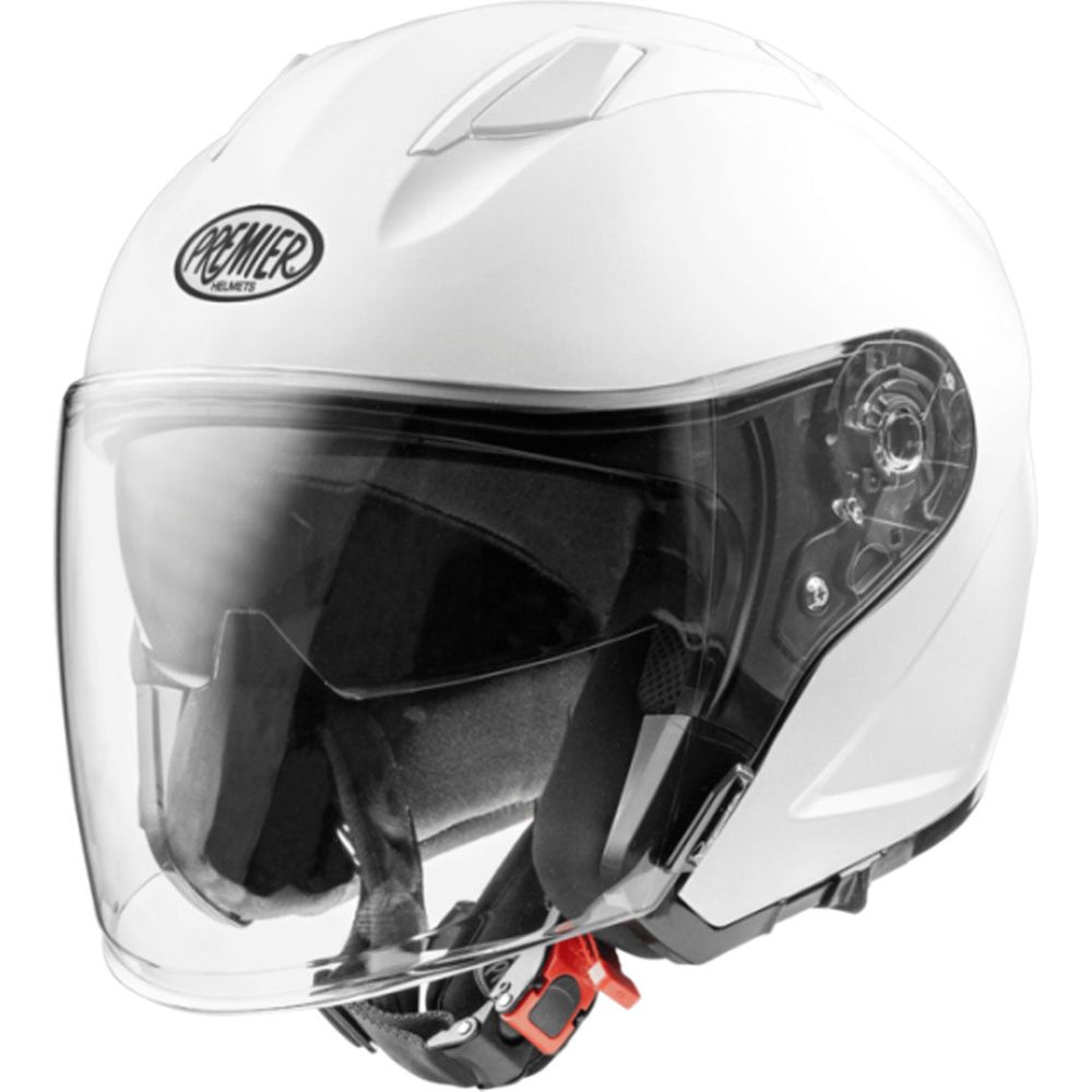 Premier Dokker U8 Open Face Helmet White FREE 1 YEAR Returns, FREE UK Delivery | ThrottleChimp