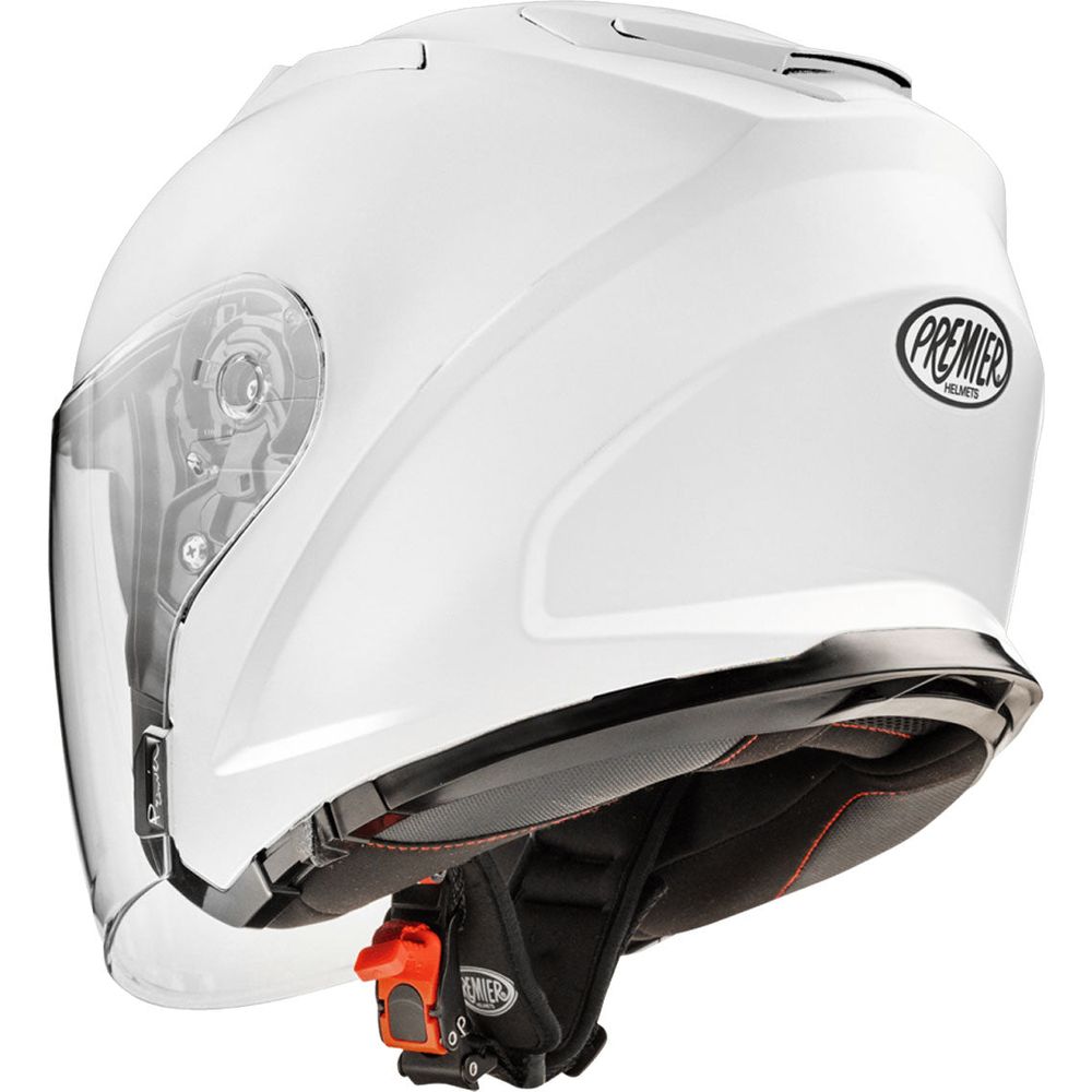 Premier Dokker U8 Open Face Helmet White FREE 1 YEAR Returns, FREE UK Delivery | ThrottleChimp