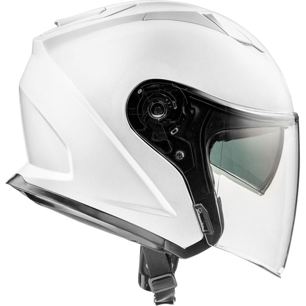 Premier Dokker U8 Open Face Helmet White FREE 1 YEAR Returns, FREE UK Delivery | ThrottleChimp