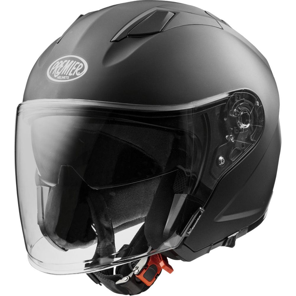 Premier Dokker U9 Open Face Helmet Matt Black FREE 1 YEAR Returns, FREE UK Delivery | ThrottleChimp