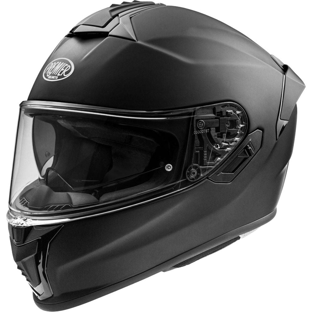 Premier Evoluzione U9 Full Face Helmet Matt Black FREE 1 YEAR Returns, FREE UK Delivery | ThrottleChimp