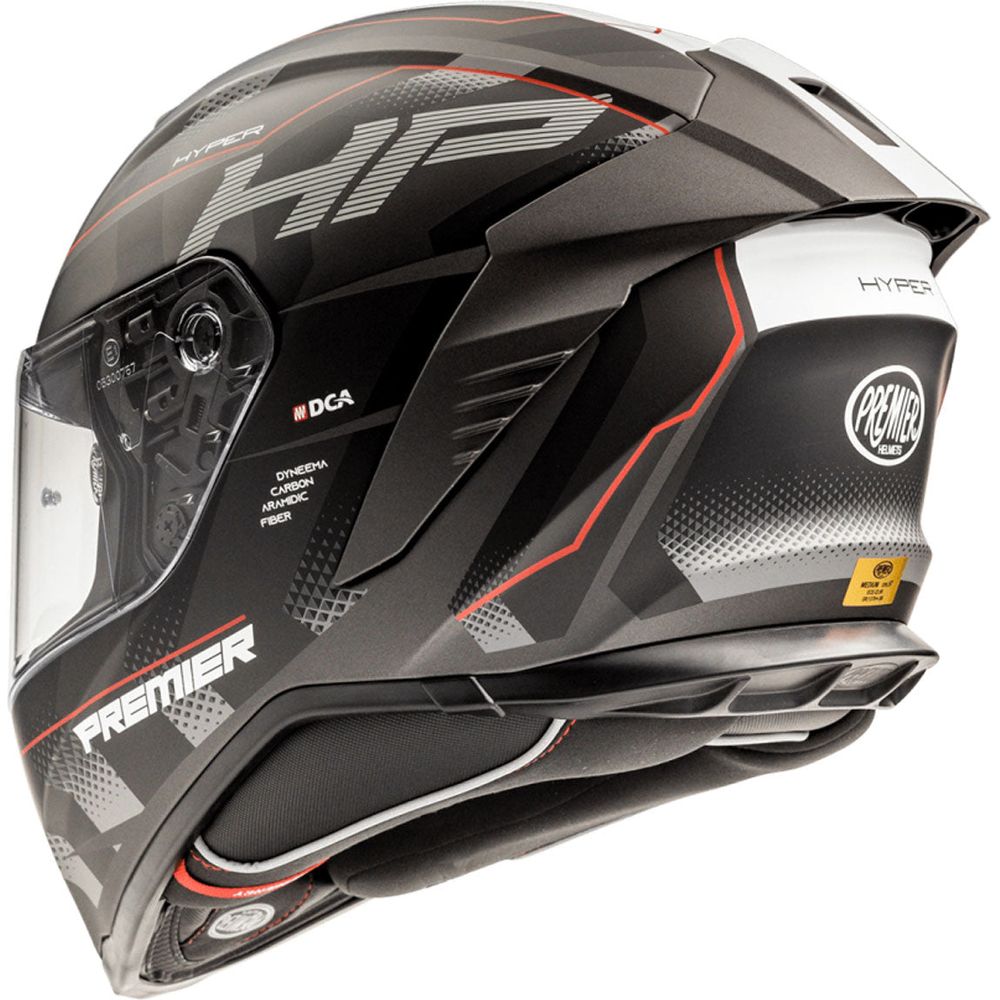 Premier Hyper HP 92 Full Face Helmet Black / Red FREE 1 YEAR Returns, FREE UK Delivery | ThrottleChimp