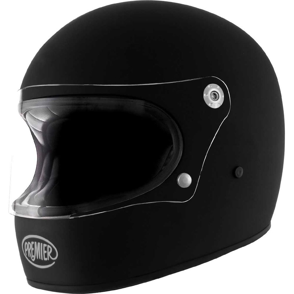 Premier Trophy U9 Full Face Helmet Matt Black FREE 1 YEAR Returns, FREE UK Delivery | ThrottleChimp