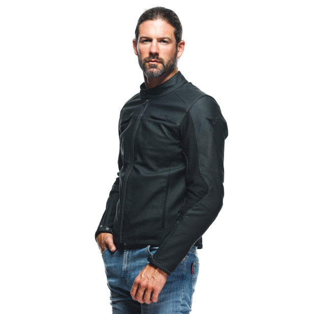 Dainese Razon 2 Leather Jacket Black FREE 1 YEAR Returns, FREE UK Delivery | ThrottleChimp