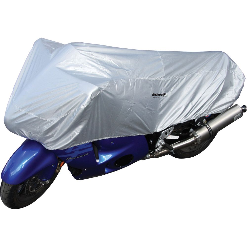 Bike It Motorcycle Top Cover Medium Fits Up To 600cc Silver FREE 1 YEAR Returns, FREE UK Delivery | ThrottleChimp