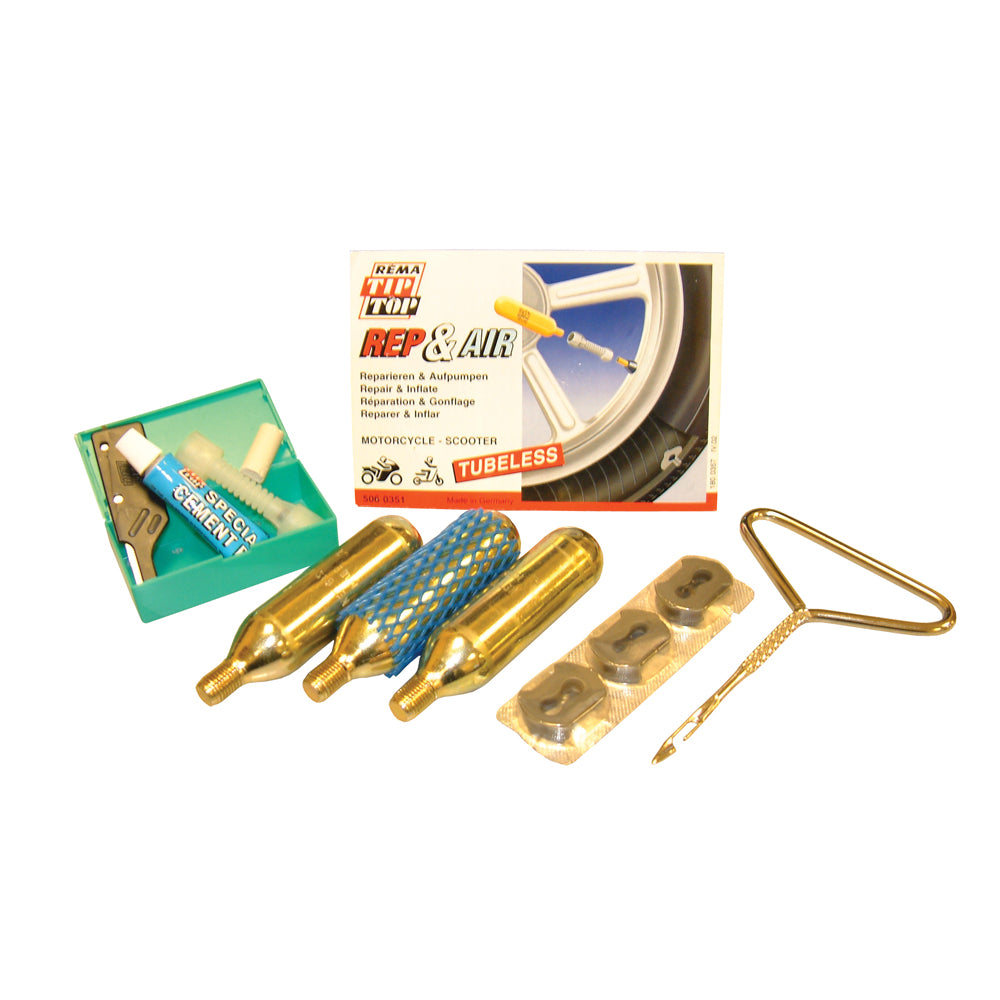 Rema Tip Top Temporary Tubeless Puncture Repair Kit FREE 1 YEAR Returns, FREE UK Delivery | ThrottleChimp