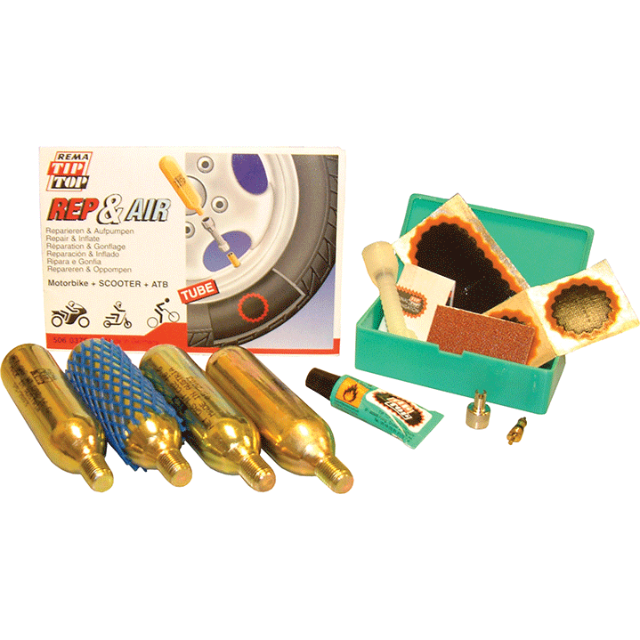 Rema Tip Top Temporary Tubed Puncture Repair Kit FREE 1 YEAR Returns, FREE UK Delivery | ThrottleChimp