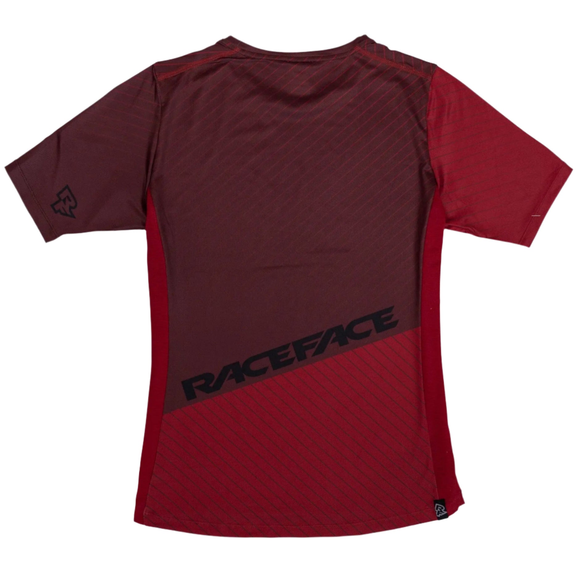 Race Face Indy Short Sleeve Cycle Jersey Dark Red - FREE 1 YEAR Returns, FREE UK Shipping | ThrottleChimp