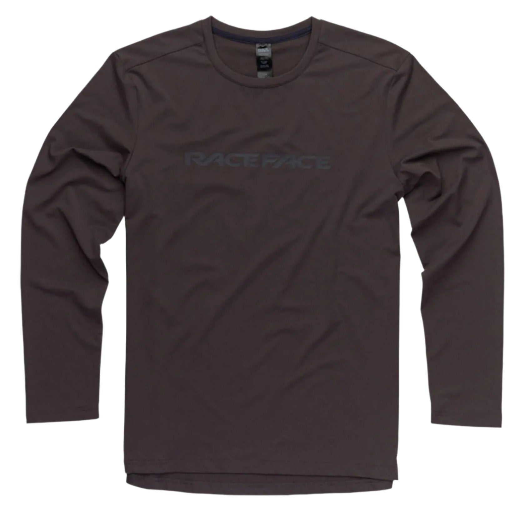 Race Face Commit Long Sleeve Cycle Tech Top Charcoal - FREE 1 YEAR Returns, FREE UK Shipping | ThrottleChimp