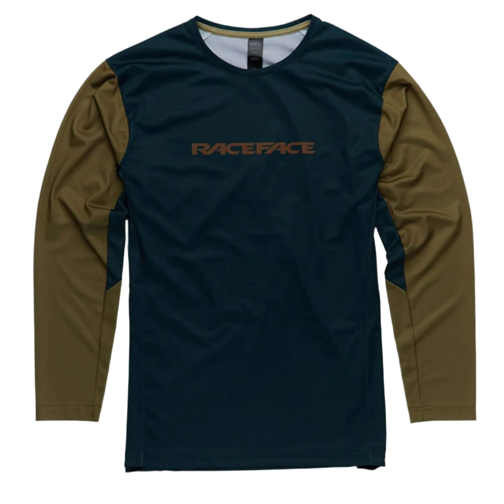 Race Face Indy Long Sleeve Cycle Jersey Pine - FREE 1 YEAR Returns, FREE UK Shipping | ThrottleChimp