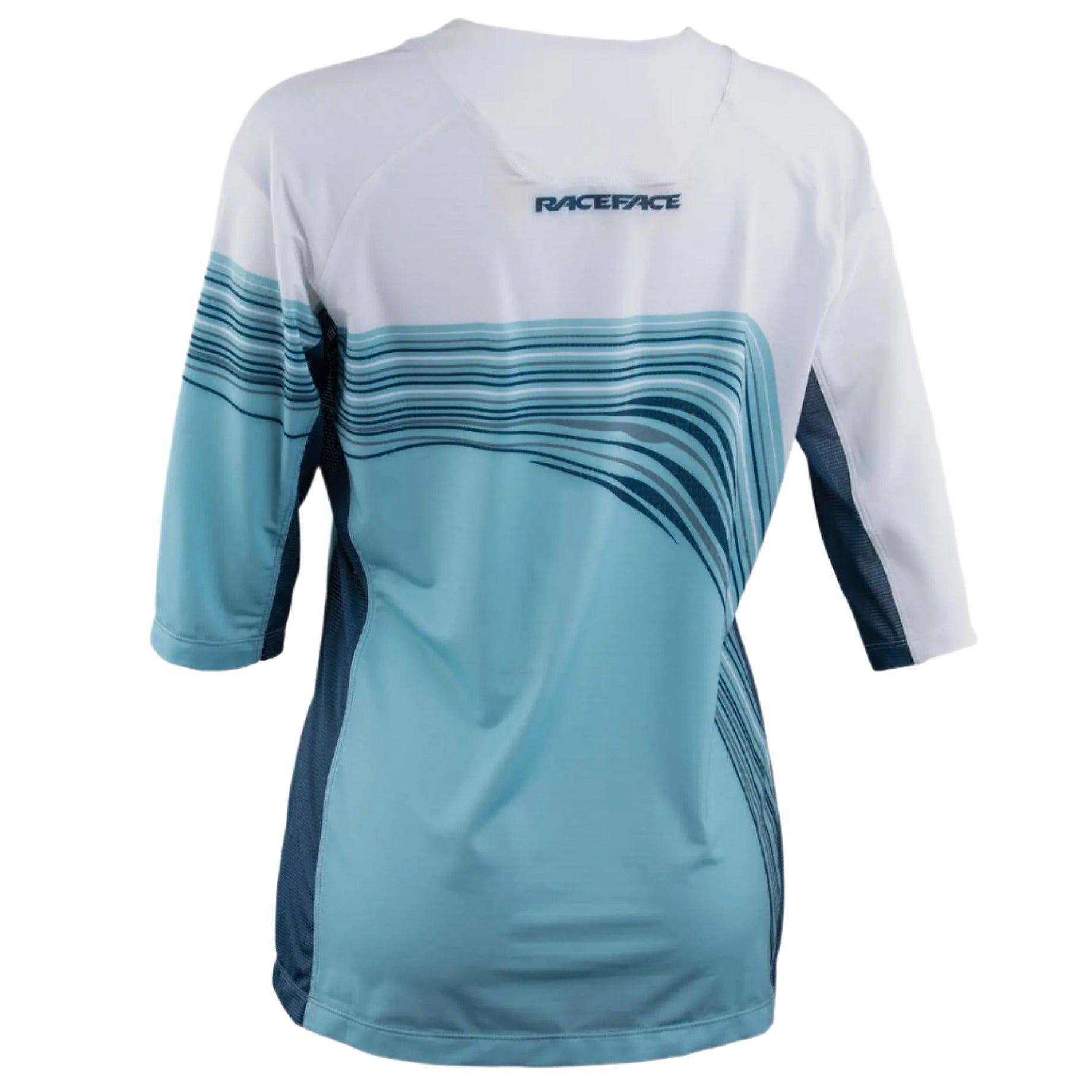 Race Face Khyber Ladies 3/4 Sleeves Cycle Jersey Sky Blue - FREE 1 YEAR Returns, FREE UK Shipping | ThrottleChimp