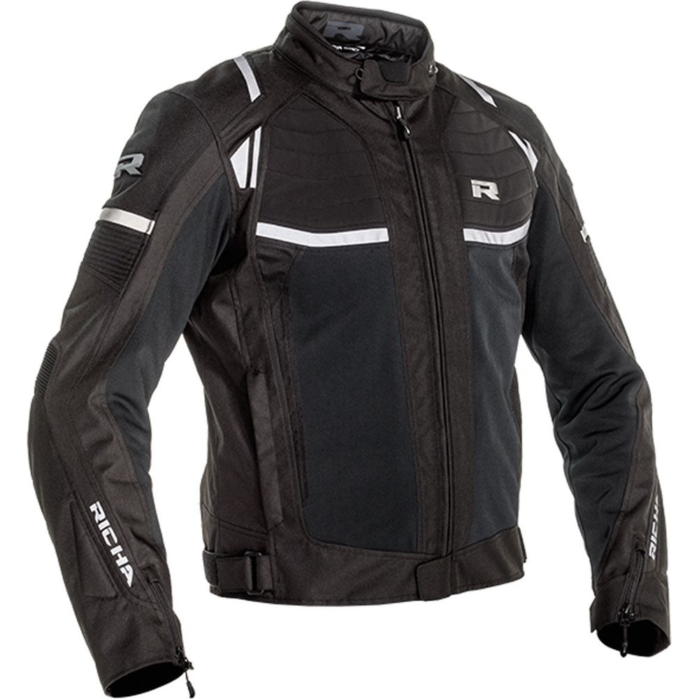 Richa Airstream X Textile Jacket Black FREE 1 YEAR Returns, FREE UK Delivery | ThrottleChimp