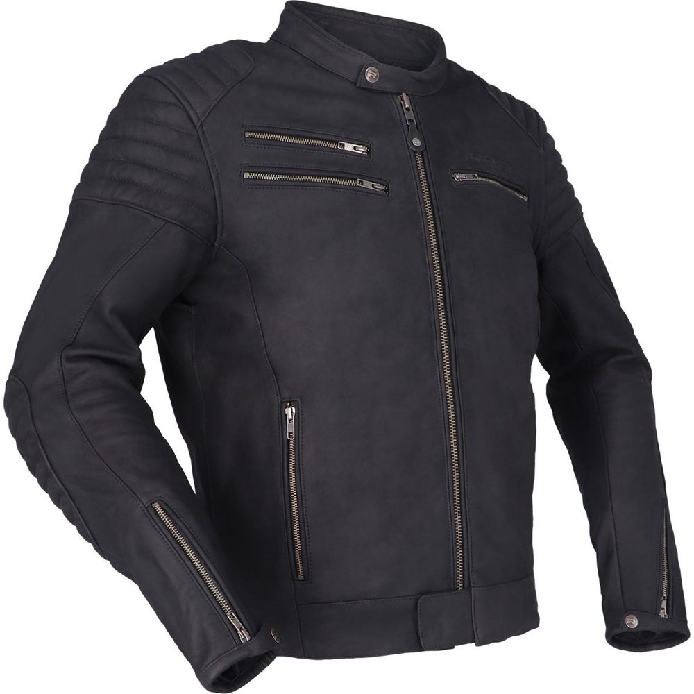 Richa Charleston Leather Jacket Black FREE 1 YEAR Returns, FREE UK Delivery | ThrottleChimp