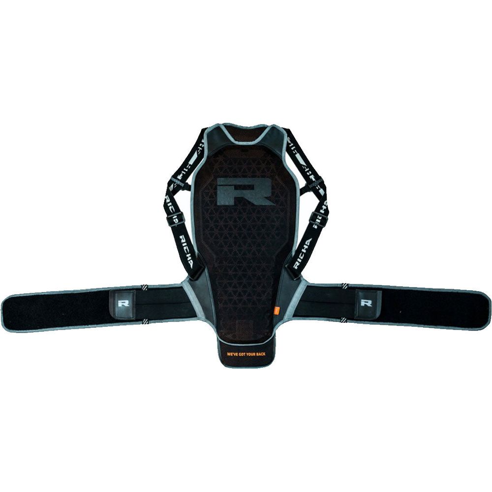 Richa D3O Back Protector Shield Black FREE 1 YEAR Returns, FREE UK Delivery | ThrottleChimp