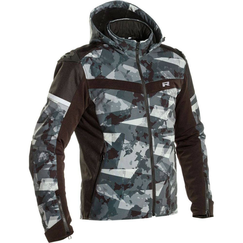Richa Stealth Hooded Textile Jacket Camo Grey FREE 1 YEAR Returns, FREE UK Delivery | ThrottleChimp