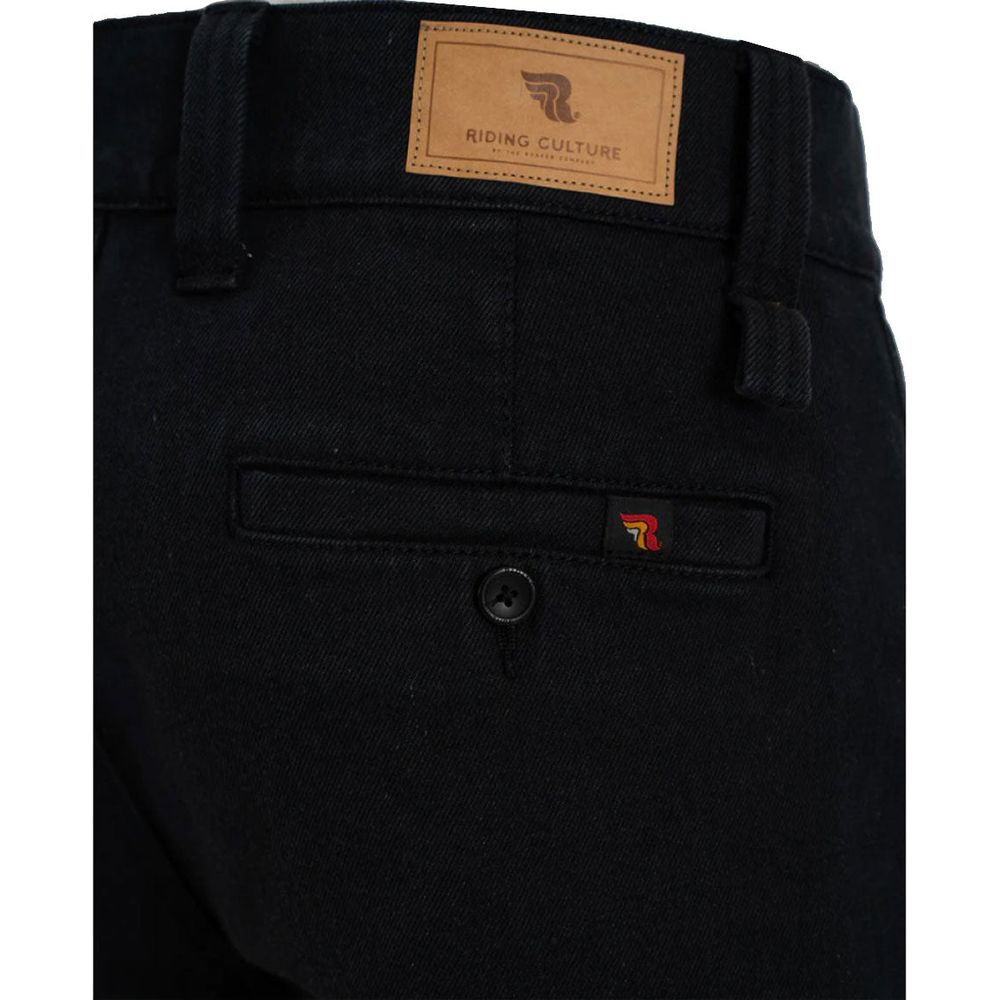 Riding Culture Riding Chinos Black FREE 1 YEAR Returns, FREE UK Delivery | ThrottleChimp