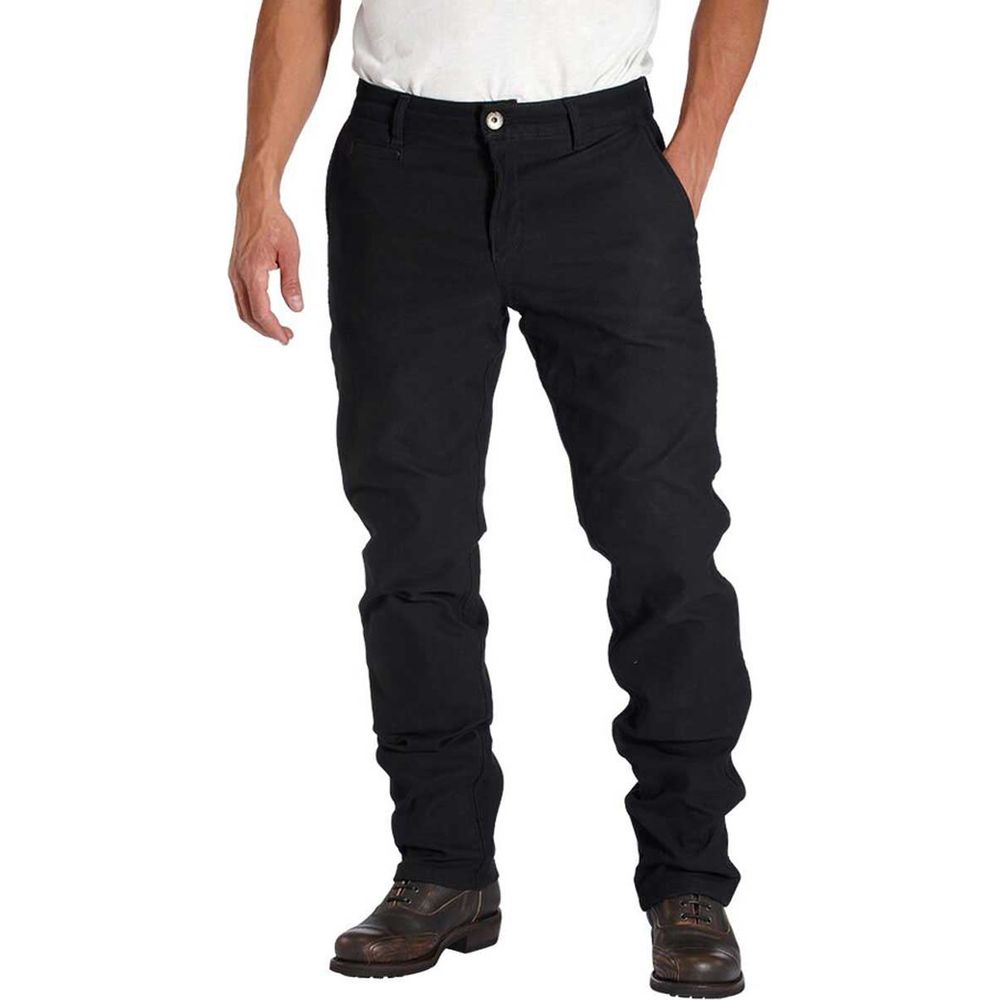 Rokker Chino Textile Trouser Black FREE 1 YEAR Returns, FREE UK Delivery | ThrottleChimp