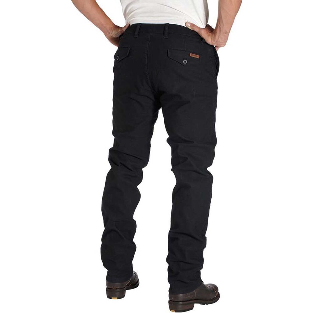 Rokker Chino Textile Trouser Black FREE 1 YEAR Returns, FREE UK Delivery | ThrottleChimp