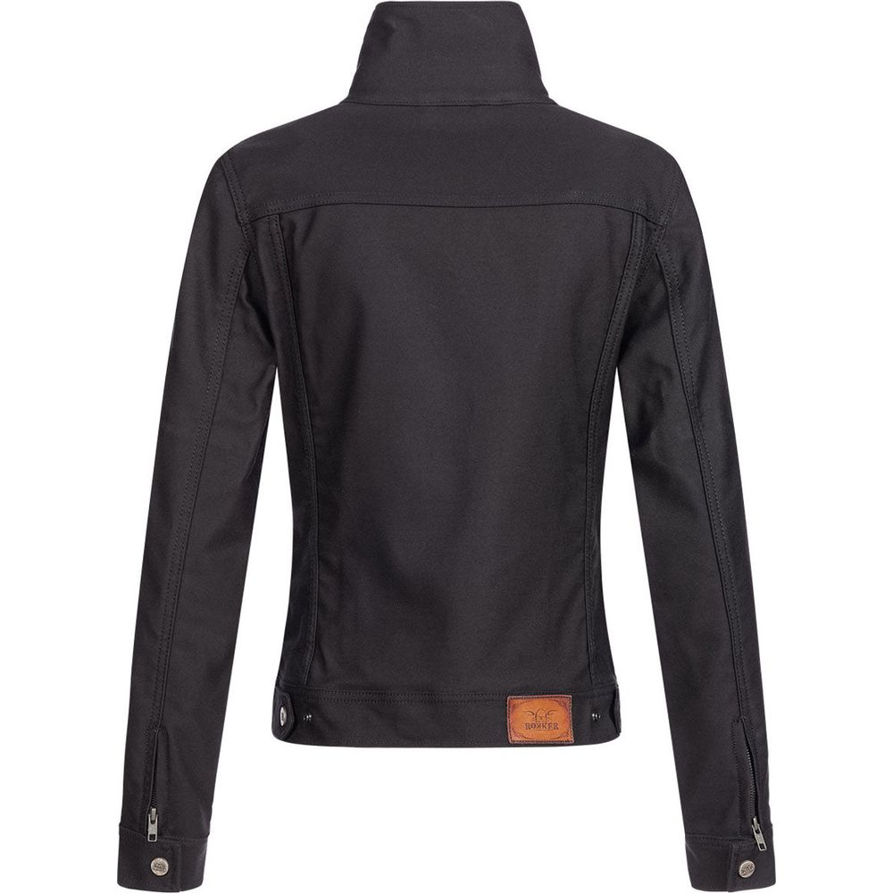 Rokker Ladies Short Textile Jacket Black FREE 1 YEAR Returns, FREE UK Delivery | ThrottleChimp