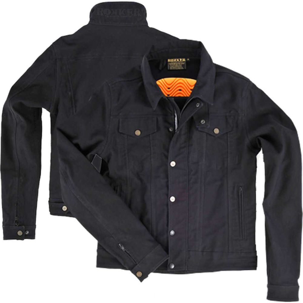 Rokker Riding Denim Jacket Black FREE 1 YEAR Returns, FREE UK Delivery | ThrottleChimp