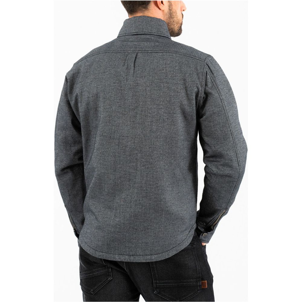Rokker Boston Rider Shirt Grey FREE 1 YEAR Returns, FREE UK Delivery | ThrottleChimp