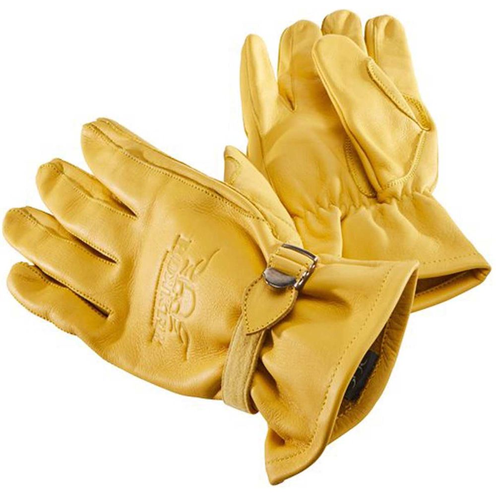 Rokker California Light Leather Gloves Natural Yellow FREE 1 YEAR Returns, FREE UK Delivery | ThrottleChimp