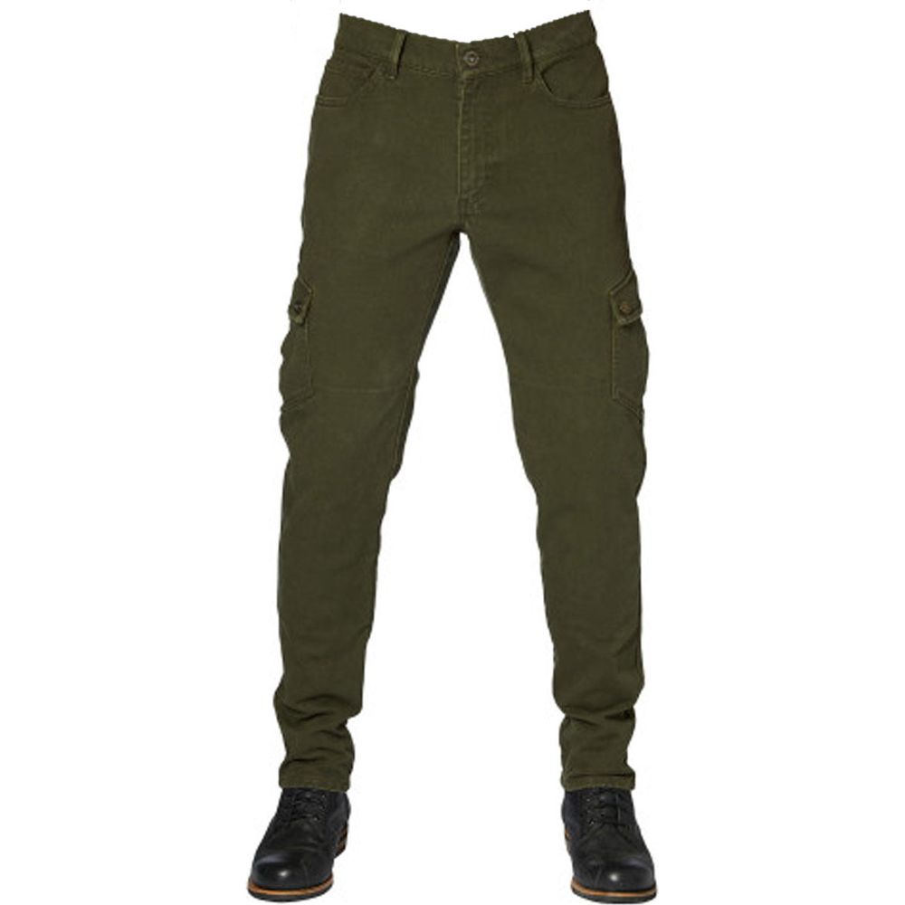 Rokker Slim Fit Cargo Trouser Olive FREE 1 YEAR Returns, FREE UK Delivery | ThrottleChimp
