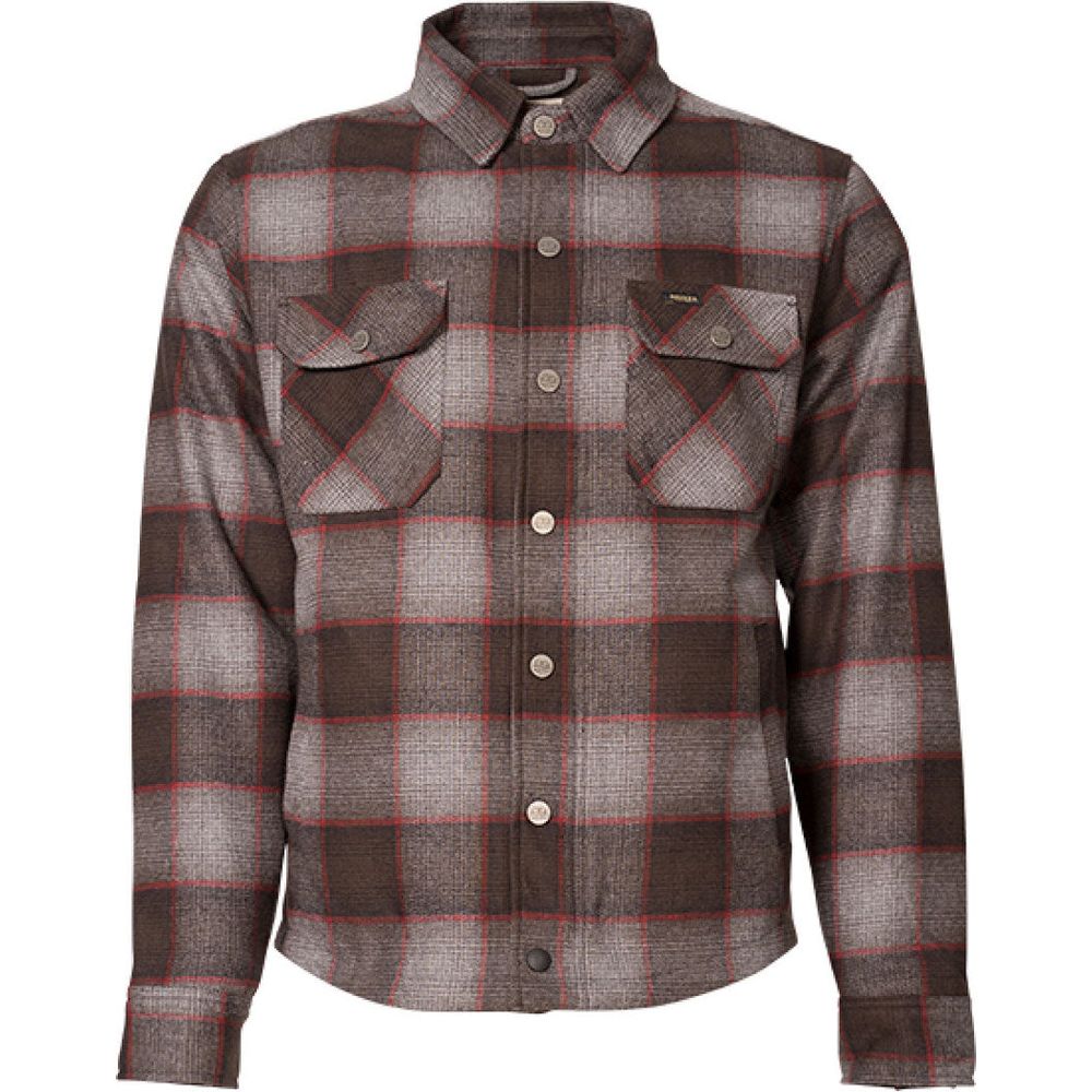 Rokker Chicago Rider Shirt Brown Check FREE 1 YEAR Returns, FREE UK Delivery | ThrottleChimp