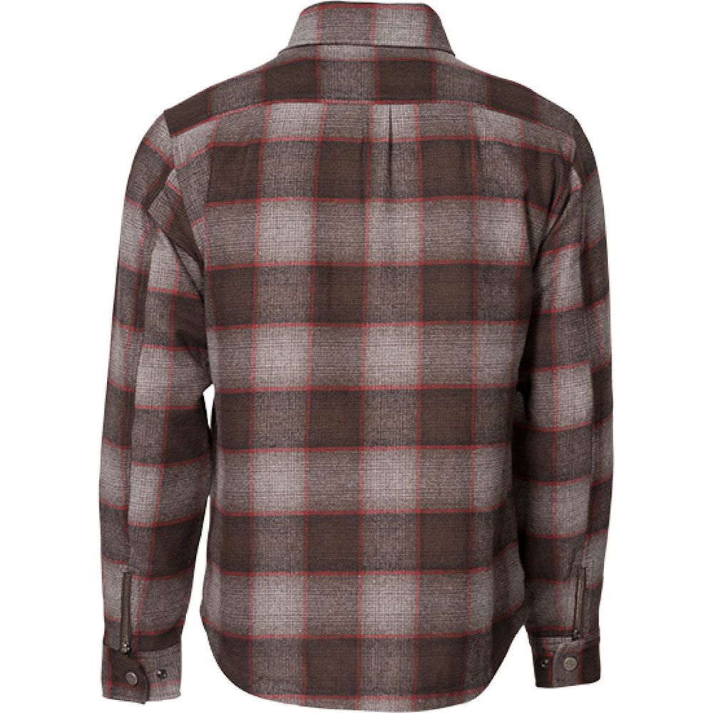 Rokker Chicago Rider Shirt Brown Check FREE 1 YEAR Returns, FREE UK Delivery | ThrottleChimp