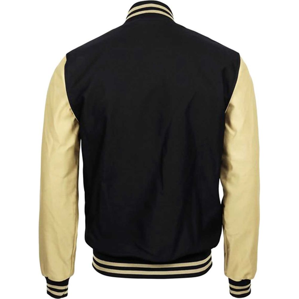 Rokker College Textile Jacket Navy Blue / Cream FREE 1 YEAR Returns, FREE UK Delivery | ThrottleChimp