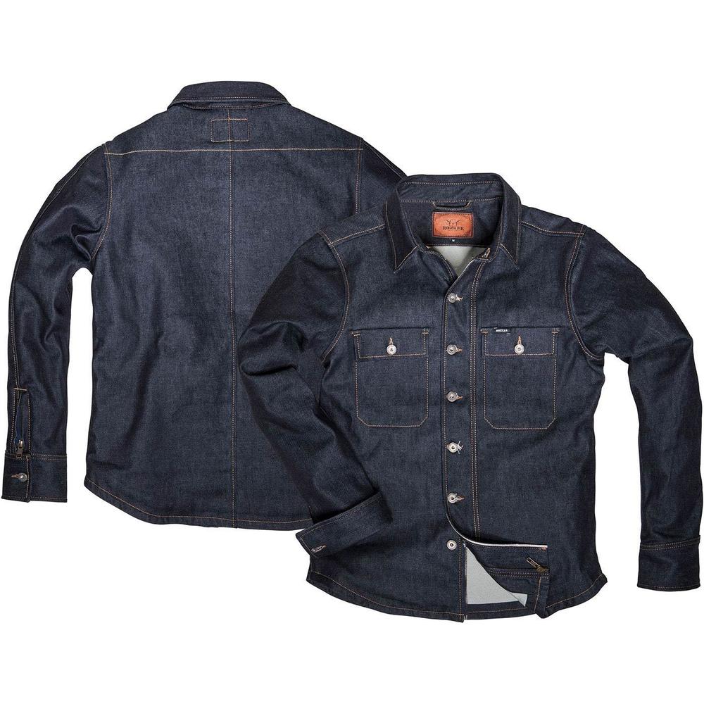 Rokker Denim Rider Shirt Raw Blue FREE 1 YEAR Returns, FREE UK Delivery | ThrottleChimp