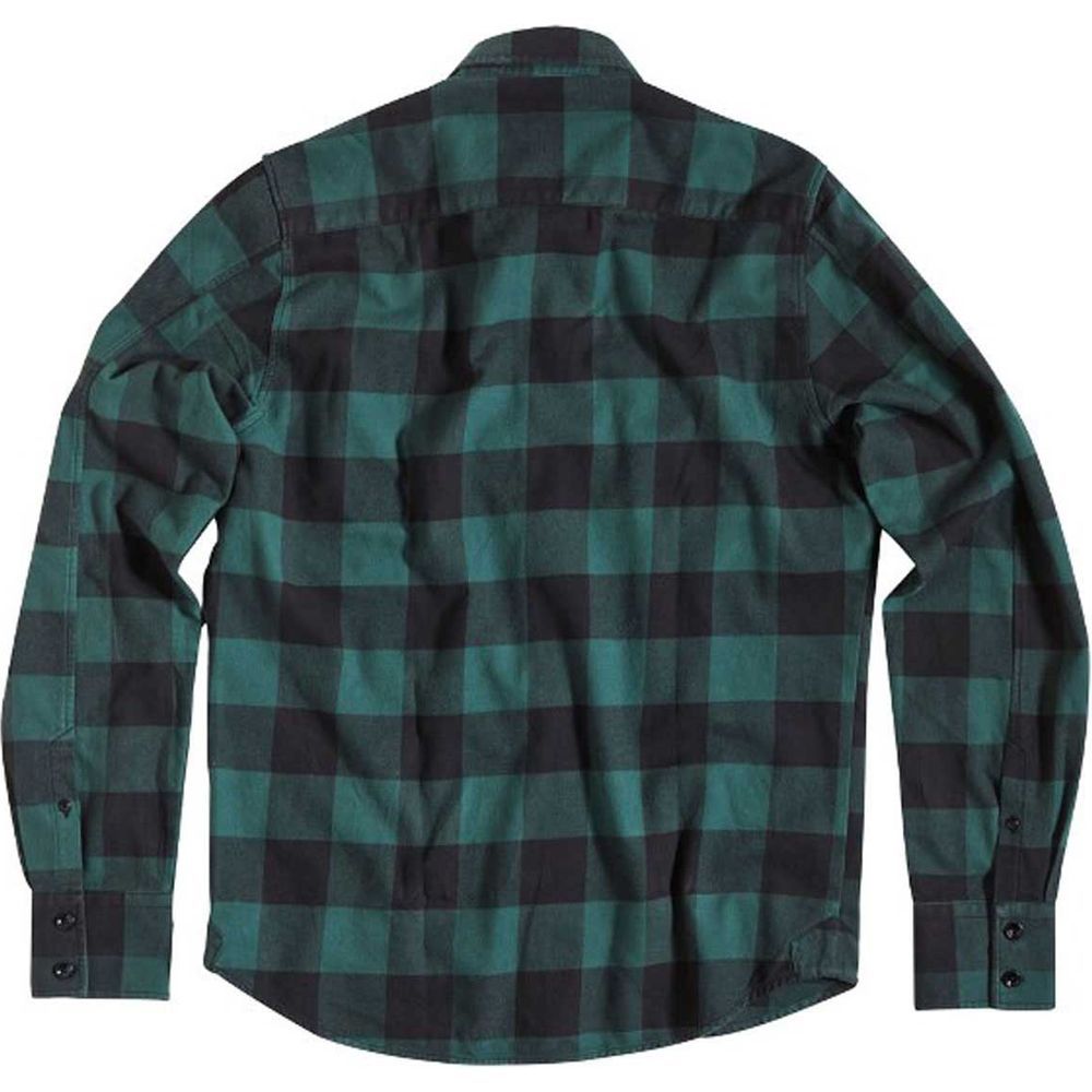 Rokker Denver Check Shirt Green FREE 1 YEAR Returns, FREE UK Delivery | ThrottleChimp
