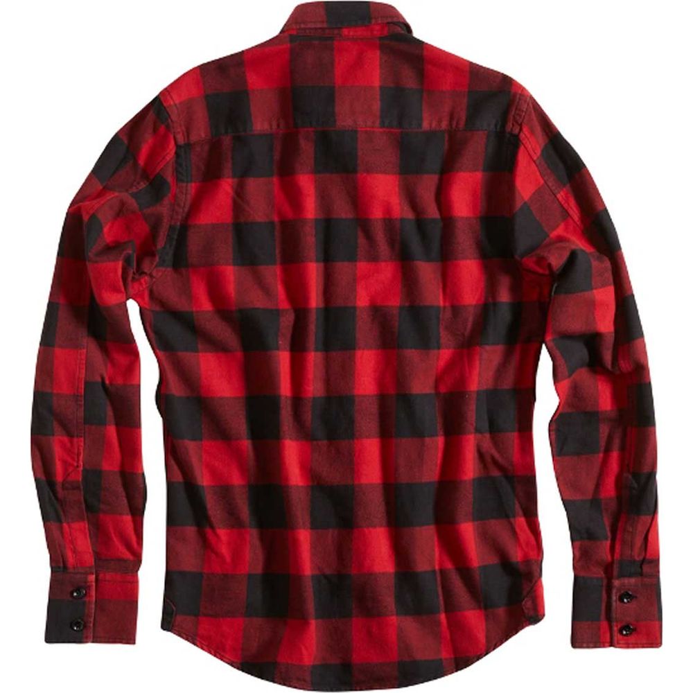 Rokker Denver Check Shirt Red FREE 1 YEAR Returns, FREE UK Delivery | ThrottleChimp
