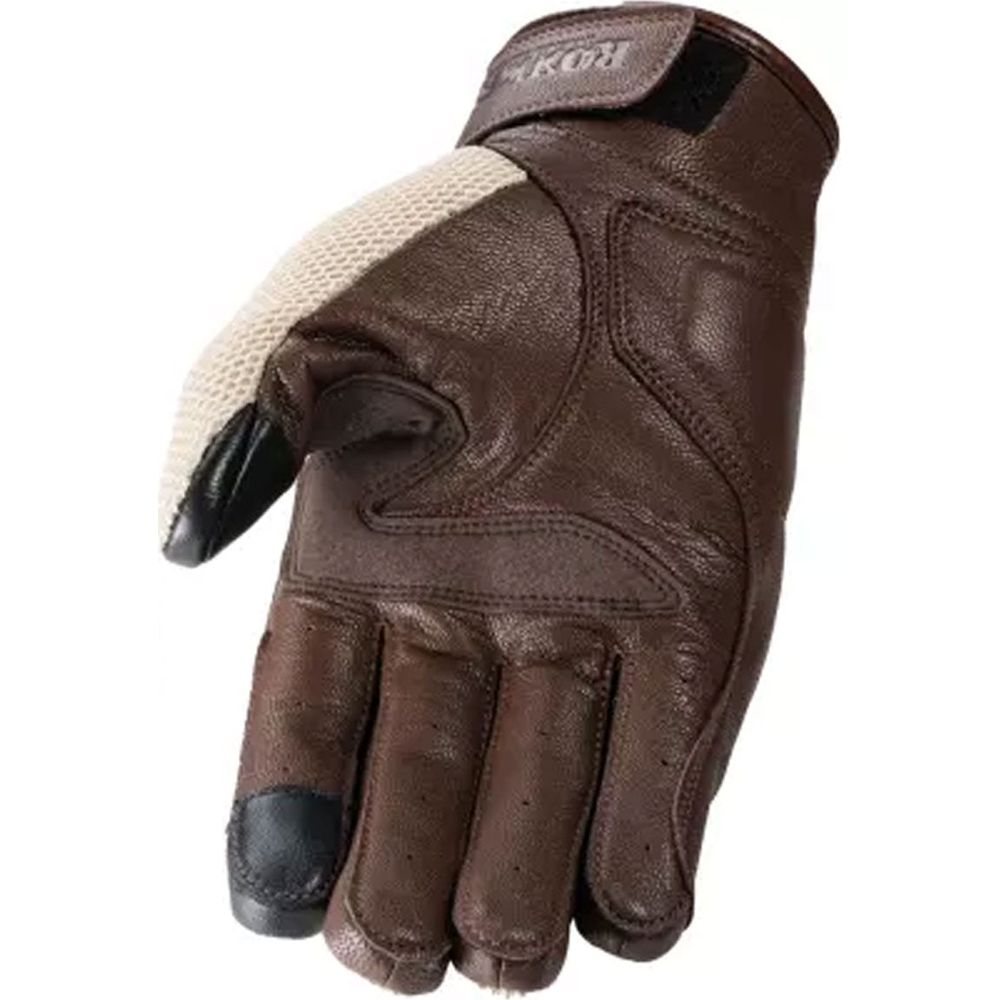 Rokker Austin Mesh Leather Gloves Beige FREE 1 YEAR Returns, FREE UK Delivery | ThrottleChimp
