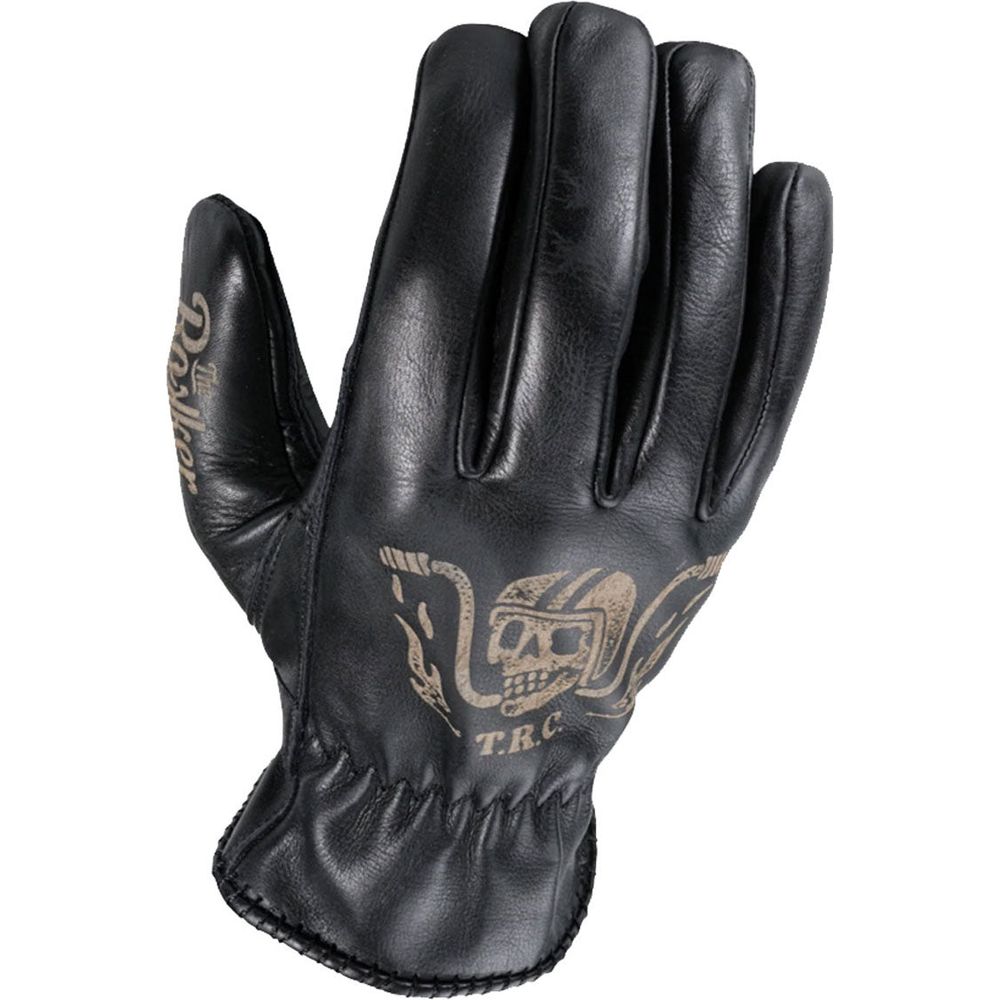 Rokker Tattoo Leather Gloves Ape Black FREE 1 YEAR Returns, FREE UK Delivery | ThrottleChimp